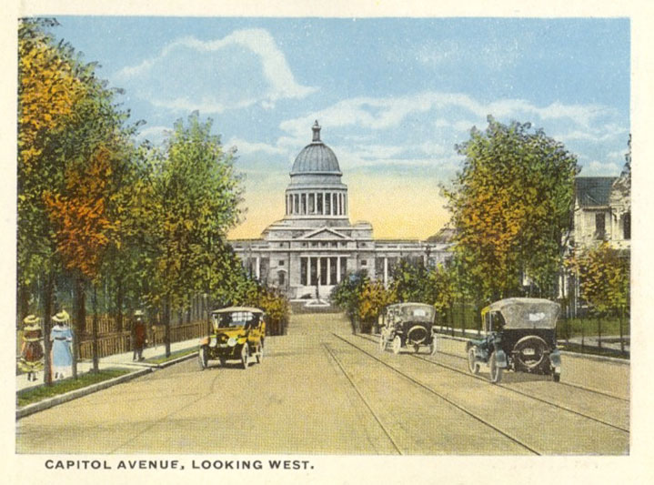 Postcard view of Capitol.